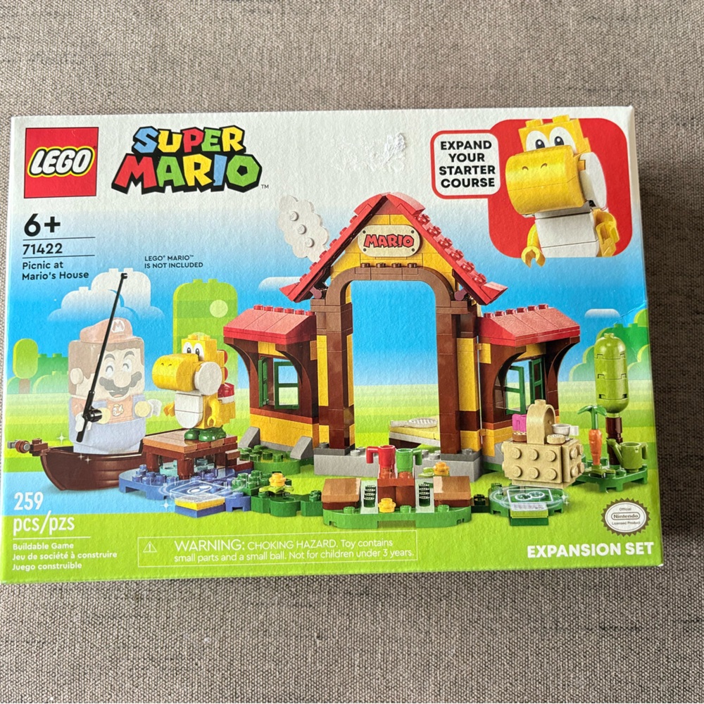 SOLD LEGO Super Mario Picnic Expansion Set - Red, Yellow, Green